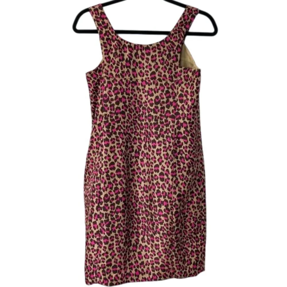 NWOT‎ Michael Kors 100%  Silk Leopard Print Sleeveless Dress Size 2